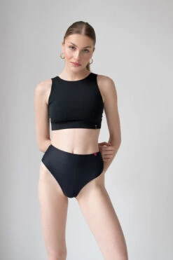 Pole Addict Cross Back Top - Black -Rad Store DSC 3700