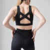 Pole Addict Cross Back Top - Black -Rad Store DSC 3731
