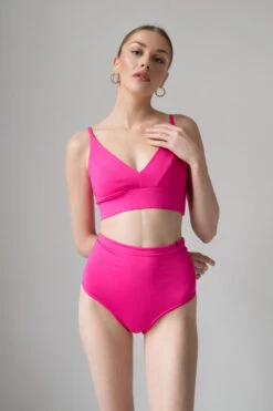 Pole Addict Scrunch Butt Basic High Waist Shorts - Neon Pink -Rad Store DSC 4253