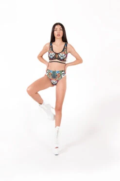 Pole Addict Mona High Leg Bottoms - Jungle -Rad Store DSC 6361