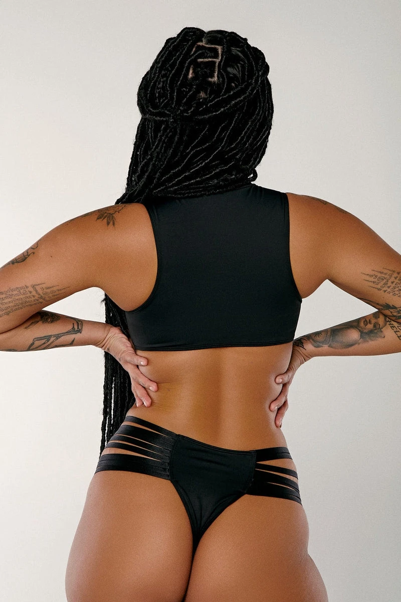 CXIX Dopamine Garter Top -Black 4 CXIX Dopamine Garter Top -Black - Image 2