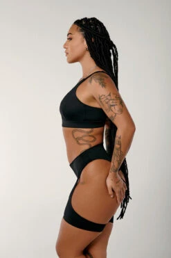 CXIX Dopamine High Suspender Bottoms - Black -Rad Store Dopamine black high suspenders bottoms sports bracxix15 1