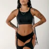 CXIX Dopamine Illusion Sports Bra - Black -Rad Store Dopamine high suspenders bottoms black sports bra cxix16 8fb3f1fd 79f5 4866 af8b 4e4d40be7c64 1