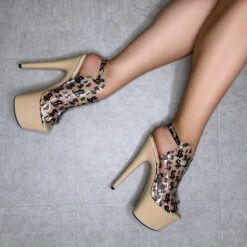 Hella Heels Make It Reign 7inch Stilettos - Sand -Rad Store EmpireKicksMakeitReignSand7inchpoledanceShieldStiletto 1 1