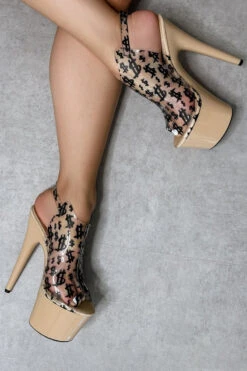 Hella Heels Make It Reign 7inch Stilettos - Sand -Rad Store EmpireKicksMakeitReignSand7inchpoledanceShieldStiletto 4 1
