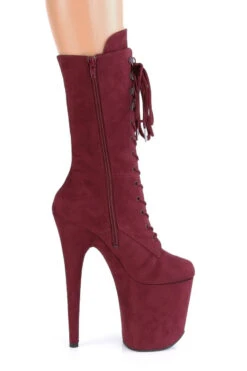 Pleaser USA Flamingo-1050FS Faux Suede 8inch Pleaser Boots - Burgundy 9 Pleaser USA Flamingo-1050FS Faux Suede 8inch Pleaser Boots - Burgundy -Rad Store FLAMINGO 1050FS BYFS M13 1