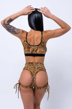 Sorte Full Moon Bottoms - Snake-Leopard -Rad Store FULLMOON20