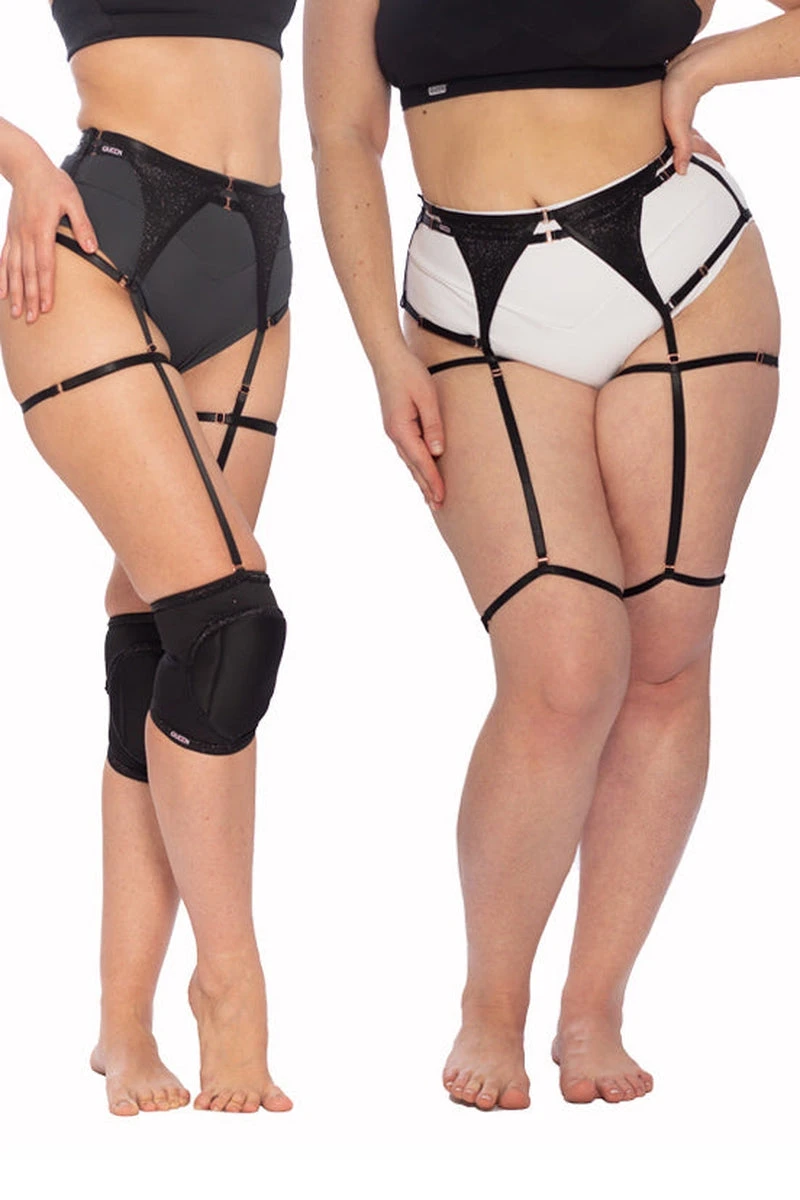 Queen Garter Belt - Black Shine 5 Queen Garter Belt - Black Shine - Image 3