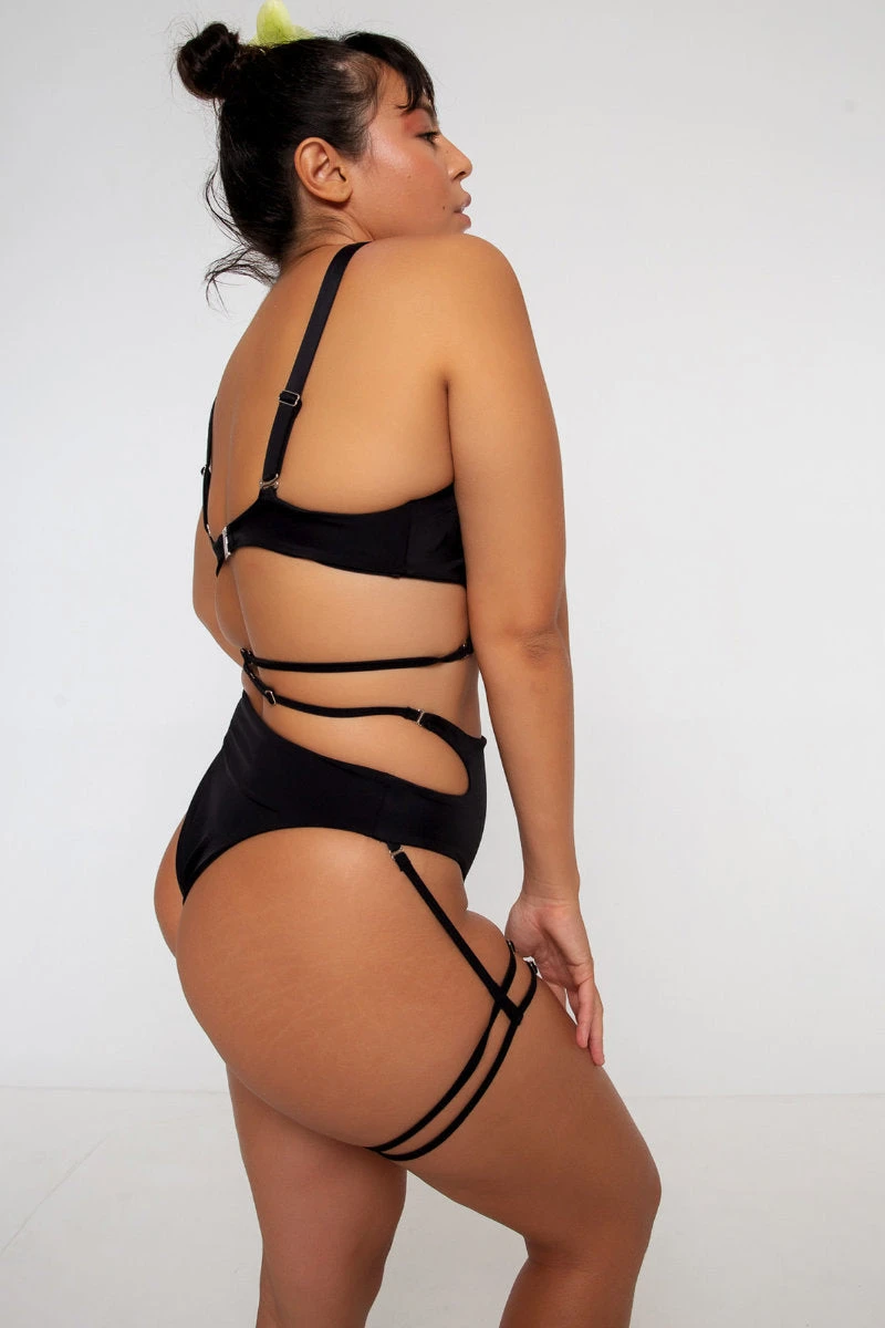 Nona Perkasa Gladiolus Bottoms - Black 9 Nona Perkasa Gladiolus Bottoms - Black - Image 7