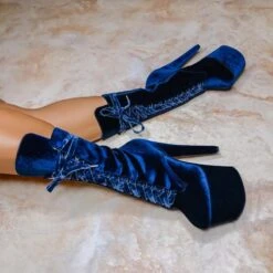 Hella Heels BabyDoll Velvet 7inch Boots - Old Money -Rad Store HBDOldMoney1 900x 15cfbbf2 da8d 4701 8e79 2ea1d9b15ba0