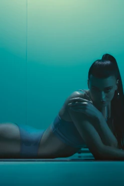 Hamade Activewear Strappy Top - Light Blue -Rad Store HM 38