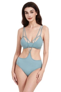 Hamade Activewear Strappy Top - Light Blue -Rad Store HM0712 03