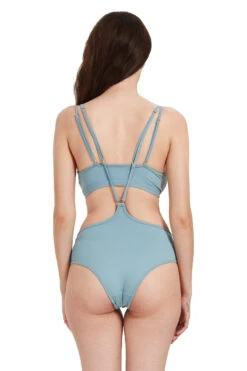 Hamade Activewear Neck Ring High Waisted Bottoms - Light Blue 16 Hamade Activewear Neck Ring High Waisted Bottoms - Light Blue -Rad Store HM0712 04