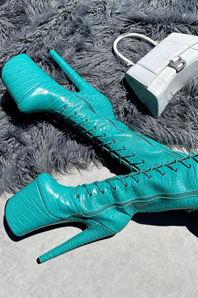 Hella Heels Killing Eve Knee High Boots - 8inch 6 Hella Heels Killing Eve Knee High Boots - 8inch - Image 4