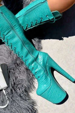 Hella Heels Killing Eve Knee High Boots - 8inch -Rad Store IMG 0310 1