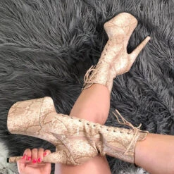 Hella Heels Milksnake Boots - 8inch -Rad Store IMG 0453