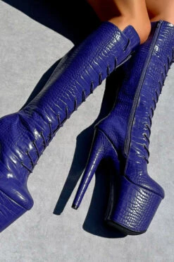 Hella Heels Play Dead Knee High Boots - 8inch -Rad Store IMG 0631