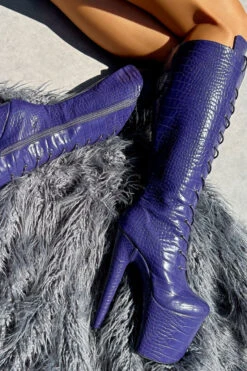 Hella Heels Play Dead Knee High Boots - 8inch -Rad Store IMG 0644