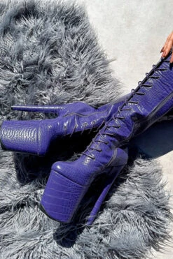 Hella Heels Play Dead Knee High Boots - 8inch -Rad Store IMG 0657