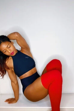 Thigh High Legwarmers - Red 9 Thigh High Legwarmers - Red -Rad Store IMG 0725