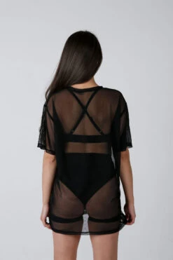 REV ACTIV Mesh Oversized T-Shirt - Black -Rad Store IMG 4233