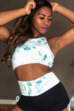 The Enviro Co. High Neck Crop Top - Daintree Day -Rad Store IMG 5061