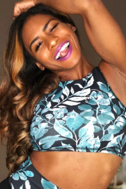 The Enviro Co. High Neck Crop Top - Daintree Night -Rad Store IMG 5072