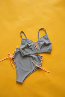 Exo Wear Lace-up Triangle Top - Grey/Orange -Rad Store IMG 6938 5362352d c525 484c b7e9 afdc9336435e