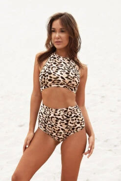 Lunalae High Waist Shorts - Mali Tan Leopard -Rad Store IMG 7765 c0d6796e 0af2 4f72 887b d8ce239e5212