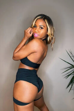 REV ACTIV Bomb Garter Shorts - Black -Rad Store IMG 8057