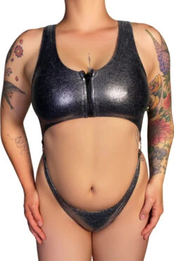 Cleo The Hurricane MonoKini - Chrome