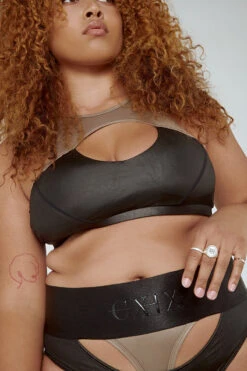 CXIX I Slay G-Banger Bottoms - Black/Mink -Rad Store I Slay Top Bottoms Mink Active wear Poledance dance Aerialist Fashion 5