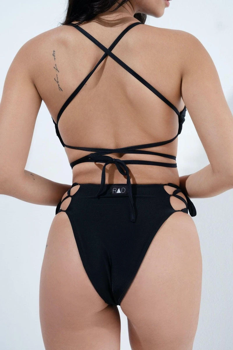 RAD Tie Me Up Shorts - Black 4 RAD Tie Me Up Shorts - Black - Image 2