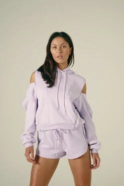 CXIX Droptop Zip Hoodie - Lilac -Rad Store Lilac Zip Jumper Baddies Loungewear Creatures of XIX 2 1