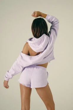 CXIX Droptop Zip Hoodie - Lilac -Rad Store Lilac Zip Jumper Baddies Loungewear Creatures of XIX 9 1