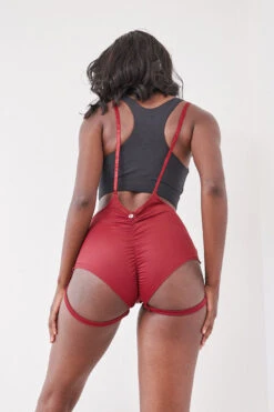 Lunalae Zena Garter Overall Sling Bottoms - Wine -Rad Store Luna Lae 08 0450