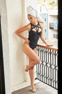 Lunalae Scarlett Bodysuit - Recycled Black -Rad Store LunaPolewear 049websize 1800x1800 d9dbdb56 d772 46ca b02b 1410e33245b1