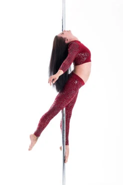 Paradise Chick Superhero Series Ultra Grip Crop Top - Cherry Leopard -Rad Store MG 1966 copy