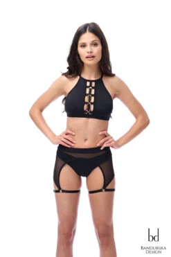 Bandurska Marion Suspender Accessory - Black -Rad Store Marion 3