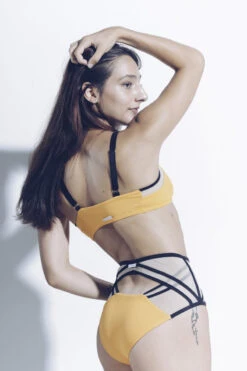 MilaKrasna Silvia Bottoms - Marigold -Rad Store MilaKrasna poledance silvia top marigold back lookbook