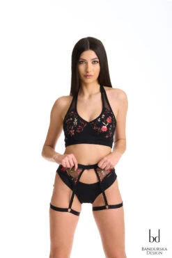 Bandurska Miruna Suspender Accessory - Red Floral 9 Bandurska Miruna Suspender Accessory - Red Floral -Rad Store Miruna2