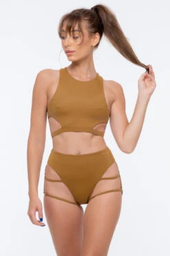 Nona Perkasa Night Jasmine Bottoms - Brass -Rad Store NightJasBrass01