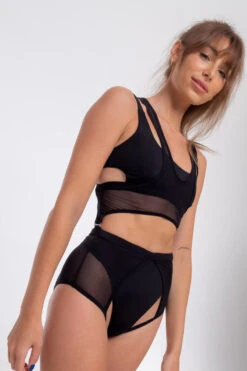 Nona Perkasa Orchid Body Harness - Black/Black -Rad Store OrchidHBLack05