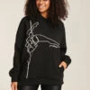 Paradise Chick Pole Dancer Hoodie - Black -Rad Store PARADISECHICK33640