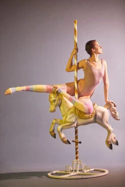 Rolling Thigh High Leg Warmers With Stirrups - Pony Striped (2 Sizes) -Rad Store Ponei57