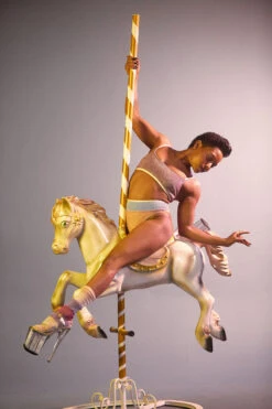 Rolling Calf High Socks - Pony Striped -Rad Store Ponei58