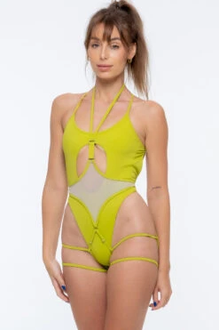 Nona Perkasa Queen Of The Night Body Garter - Vert/Sand -Rad Store QOTNGarterVert01 1