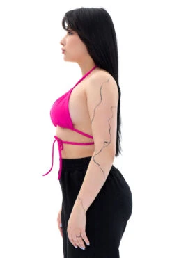 MÆD Bikini Top - Matte Pink -Rad Store RIMG3865Fi