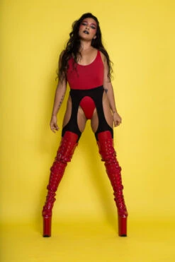 Rolling Peek-a-boo Tights - Black (3 Sizes Available) -Rad Store Rolling 842 1