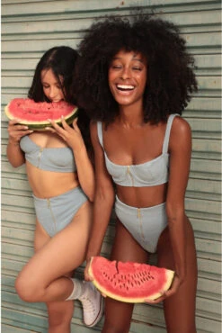 Rolling Britney Shorts - Light Blue Lurex -Rad Store RollingDEZ22 35 copy